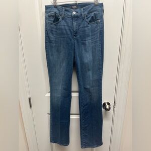 NYDJ  Marilyn Straight Leg Jeans lift X tuck technology Whiskered  sz6